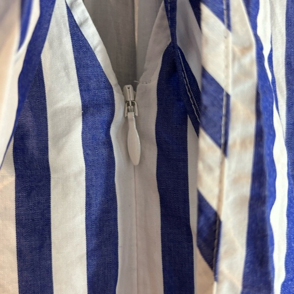 J CREW Sz 0 100% Cotton Wide Leg High Neck Bow Tieback Pockets Cropped Jumpsuit - Picture 9 of 14